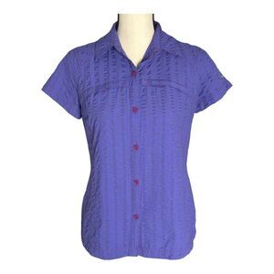Columbia OmniShade Women's‎ Outdoor Purple Shirt Sun Protection Size Small